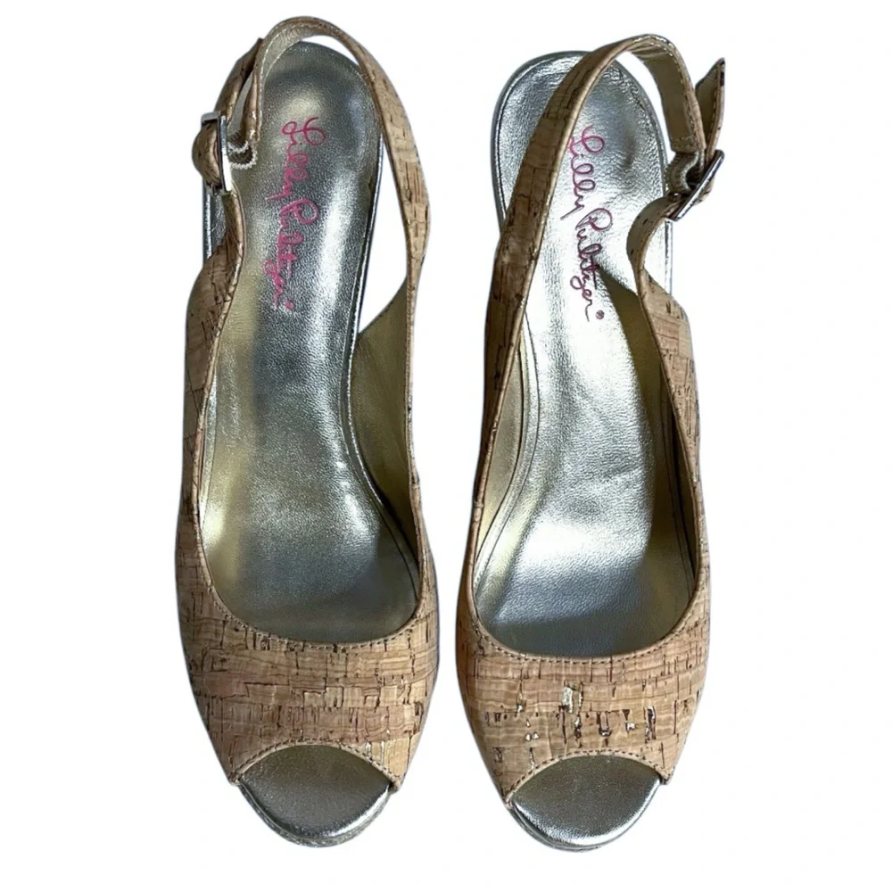 Lilly Pulitzer Krisie Cork Wedge Sandals